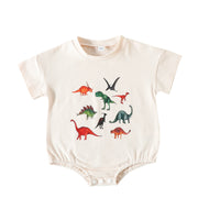 Load image into Gallery viewer, Baby Boys Dinosaur Print Rompers Wholesale 230407314
