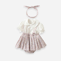 Load image into Gallery viewer, Baby Girls Flower Print Rompers Wholesale 230407329
