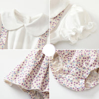 Load image into Gallery viewer, Baby Girls Flower Print Rompers Wholesale 230407329
