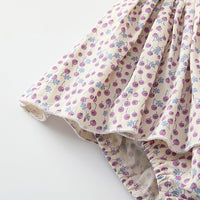 Load image into Gallery viewer, Baby Girls Flower Print Rompers Wholesale 230407329
