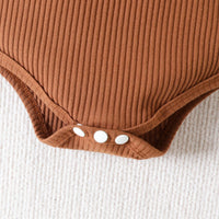 Load image into Gallery viewer, 2 Pieces Set Baby Girls Solid Color Print Rompers And Cartoon Shorts Wholesale 230407371
