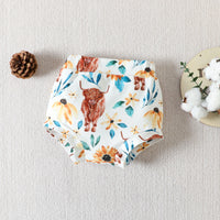 Load image into Gallery viewer, 2 Pieces Set Baby Girls Solid Color Print Rompers And Cartoon Shorts Wholesale 230407371
