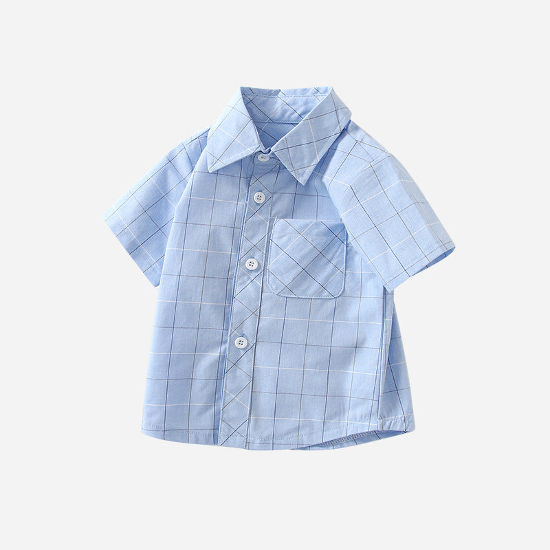 Baby Kid Boys Checked Shirts Wholesale 230407434