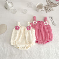 Load image into Gallery viewer, Baby Girls Flower Rompers Wholesale 230407482
