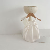 Load image into Gallery viewer, Baby Girls Solid Color Flower Rompers Wholesale 230407483
