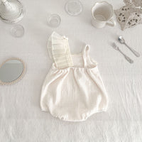 Load image into Gallery viewer, Baby Girls Solid Color Flower Rompers Wholesale 230407483
