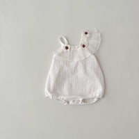 Load image into Gallery viewer, Baby Girls Solid Color Flower Rompers Wholesale 230407483
