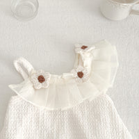 Load image into Gallery viewer, Baby Girls Solid Color Flower Rompers Wholesale 230407483
