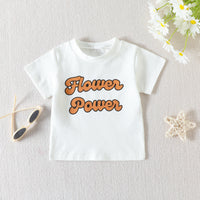 Load image into Gallery viewer, 3 Pieces Set Baby Kid Girls Letters T-Shirts Flower Pants And Bow Headwear Wholesale 230407485
