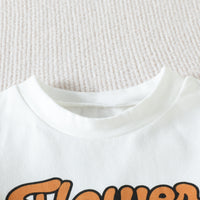 Load image into Gallery viewer, 3 Pieces Set Baby Kid Girls Letters T-Shirts Flower Pants And Bow Headwear Wholesale 230407485
