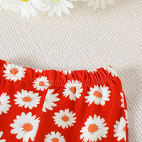 Load image into Gallery viewer, 3 Pieces Set Baby Kid Girls Letters T-Shirts Flower Pants And Bow Headwear Wholesale 230407485
