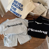 Load image into Gallery viewer, 2 Pieces Set Baby Kid Unisex Letters T-Shirts And Shorts Wholesale 230407502
