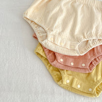 Load image into Gallery viewer, 2 Pieces Set Baby Girls Solid Color Tops And Shorts Wholesale 230407537
