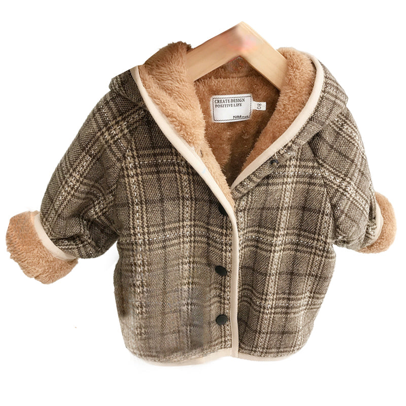 Baby Kid Girls Checked Jackets Outwears Wholesale 20839123