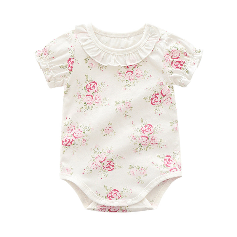 Baby Girls Flower Plant Rompers Wholesale 257810831