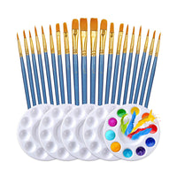 Load image into Gallery viewer, 25 Pcs Art Palette And Brush Set Wholesale 64192466
