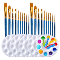 Load image into Gallery viewer, 25 Pcs Art Palette And Brush Set Wholesale 64192466
