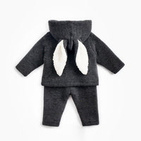 Load image into Gallery viewer, 2 Pieces Set Baby Kid Unisex Solid Color Muslin&amp;Ribbed Jackets Outwears And Pants Wholesale 264510434
