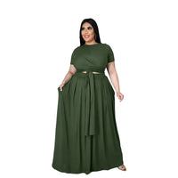 Load image into Gallery viewer, 2 Pieces Set Women Ribbon Solid Color Wholesale 27949417
