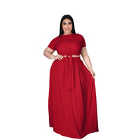 Load image into Gallery viewer, 2 Pieces Set Women Ribbon Solid Color Wholesale 27949417
