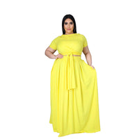 Load image into Gallery viewer, 2 Pieces Set Women Ribbon Solid Color Wholesale 27949417
