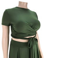 Load image into Gallery viewer, 2 Pieces Set Women Ribbon Solid Color Wholesale 27949417
