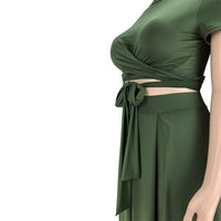 Load image into Gallery viewer, 2 Pieces Set Women Ribbon Solid Color Wholesale 27949417
