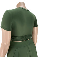 Load image into Gallery viewer, 2 Pieces Set Women Ribbon Solid Color Wholesale 27949417
