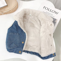 Load image into Gallery viewer, Baby Kid Girls Boys Animals Cartoon Embroidered Vests Waistcoats Wholesale 28079254
