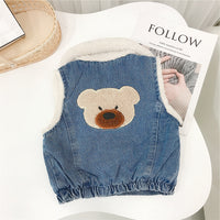 Load image into Gallery viewer, Baby Kid Girls Boys Animals Cartoon Embroidered Vests Waistcoats Wholesale 28079254
