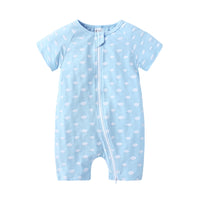 Load image into Gallery viewer, Baby Animal Printed Zipper Romper wholesale 096849
