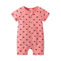Load image into Gallery viewer, Baby Animal Printed Zipper Romper wholesale 096849
