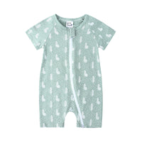 Load image into Gallery viewer, Baby Animal Printed Zipper Romper wholesale 096849
