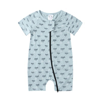 Load image into Gallery viewer, Baby Animal Printed Zipper Romper wholesale 096849

