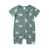 Load image into Gallery viewer, Baby Animal Printed Zipper Romper wholesale 096849
