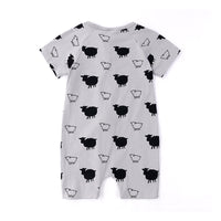 Load image into Gallery viewer, Baby Animal Printed Zipper Romper wholesale 096849
