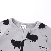 Load image into Gallery viewer, Baby Animal Printed Zipper Romper wholesale 096849
