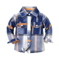 Load image into Gallery viewer, Baby Kid Unisex Color-blocking Checked Shirts Wholesale 221104477
