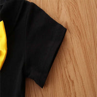 Load image into Gallery viewer, 2 PCS Bow Decor Bodysuit Match Suspender Shorts Baby Boy Suits Wholesale 74092652
