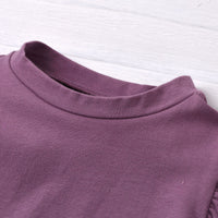 Load image into Gallery viewer, 2 PCS Flutter Sleeve Top Matching Belted Pants Set Wholesale 14644777
