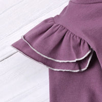 Load image into Gallery viewer, 2 PCS Flutter Sleeve Top Matching Belted Pants Set Wholesale 14644777
