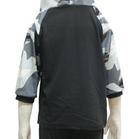 Load image into Gallery viewer, 2 PCS Kid Boy Letter Camo Half Sleeve Hooded With Shorts Outfit Wholesale 50102515
