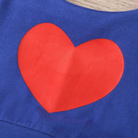 Load image into Gallery viewer, 2 PCS Toddler Girl Flutter Sleeve Love Heart Top And Shorts Set Wholesale 99024744
