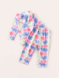 Load image into Gallery viewer, 2 Pieces Set Baby Girls Letters Tie Dye Hoodies Swearshirts And Pants Wholesale 17307128
