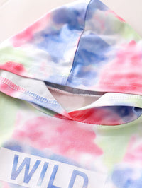 Load image into Gallery viewer, 2 Pieces Set Baby Girls Letters Tie Dye Hoodies Swearshirts And Pants Wholesale 17307128
