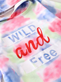Load image into Gallery viewer, 2 Pieces Set Baby Girls Letters Tie Dye Hoodies Swearshirts And Pants Wholesale 17307128
