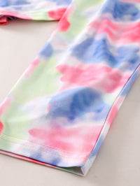 Load image into Gallery viewer, 2 Pieces Set Baby Girls Letters Tie Dye Hoodies Swearshirts And Pants Wholesale 17307128
