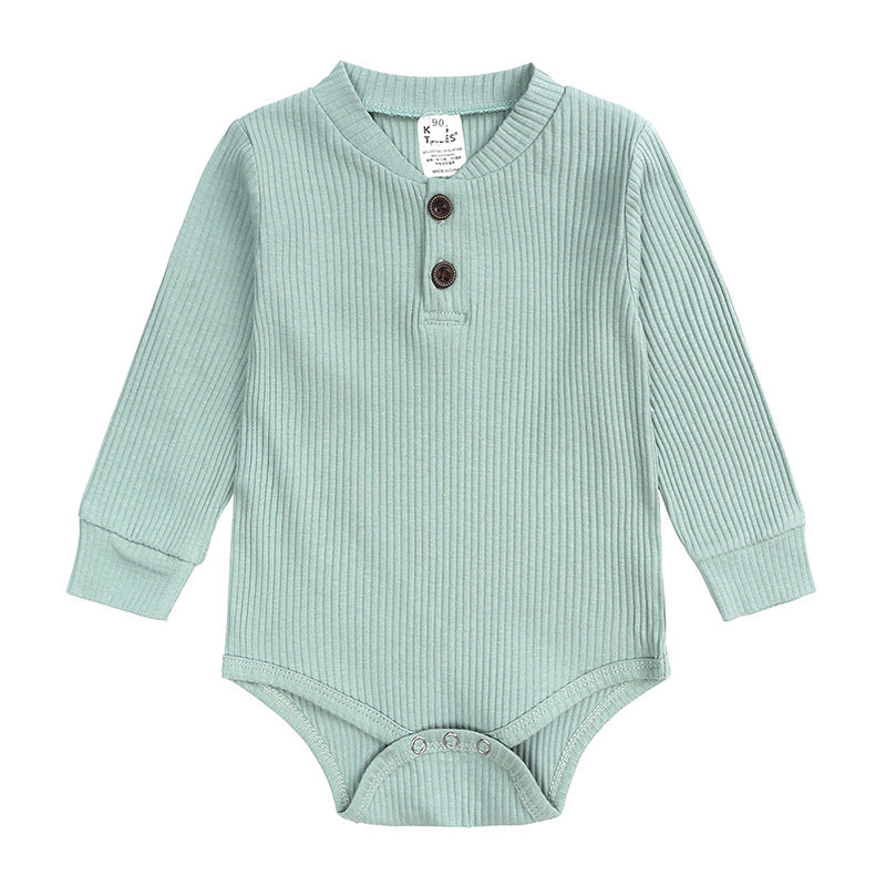2 Pcs Baby Rib Knit Set Bodysuit & Trousers Wholesale 52366148
