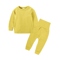 Load image into Gallery viewer, 2 Pieces Set Baby Kid Girls Boys Solid Color Homewear Set Top And Pants Wholesale 13436503
