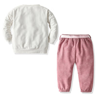 Load image into Gallery viewer, 2 Pcs Kid Girl Set Rabbit Sweatshirt &amp; Corduroy Pants Wholesale 82486720
